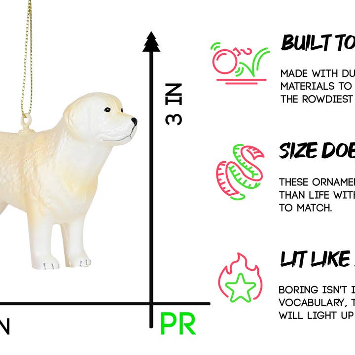 Party Rock Ornaments – Großhandel Verzierung – Party Rock | Gelbes Laborglas-Ornament2