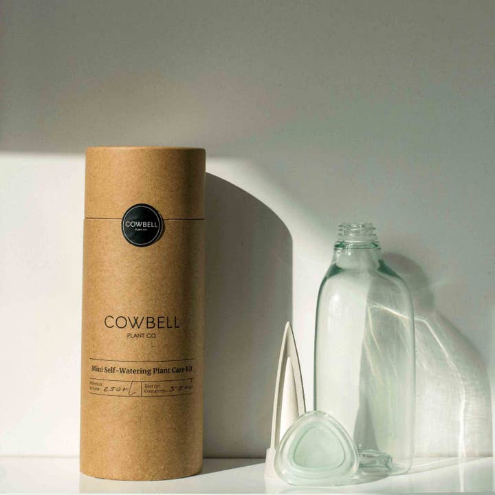 Cowbell Mini Self-Watering Plant Care Kit (250mL) for wholesale by Cowbell Plant Co.
