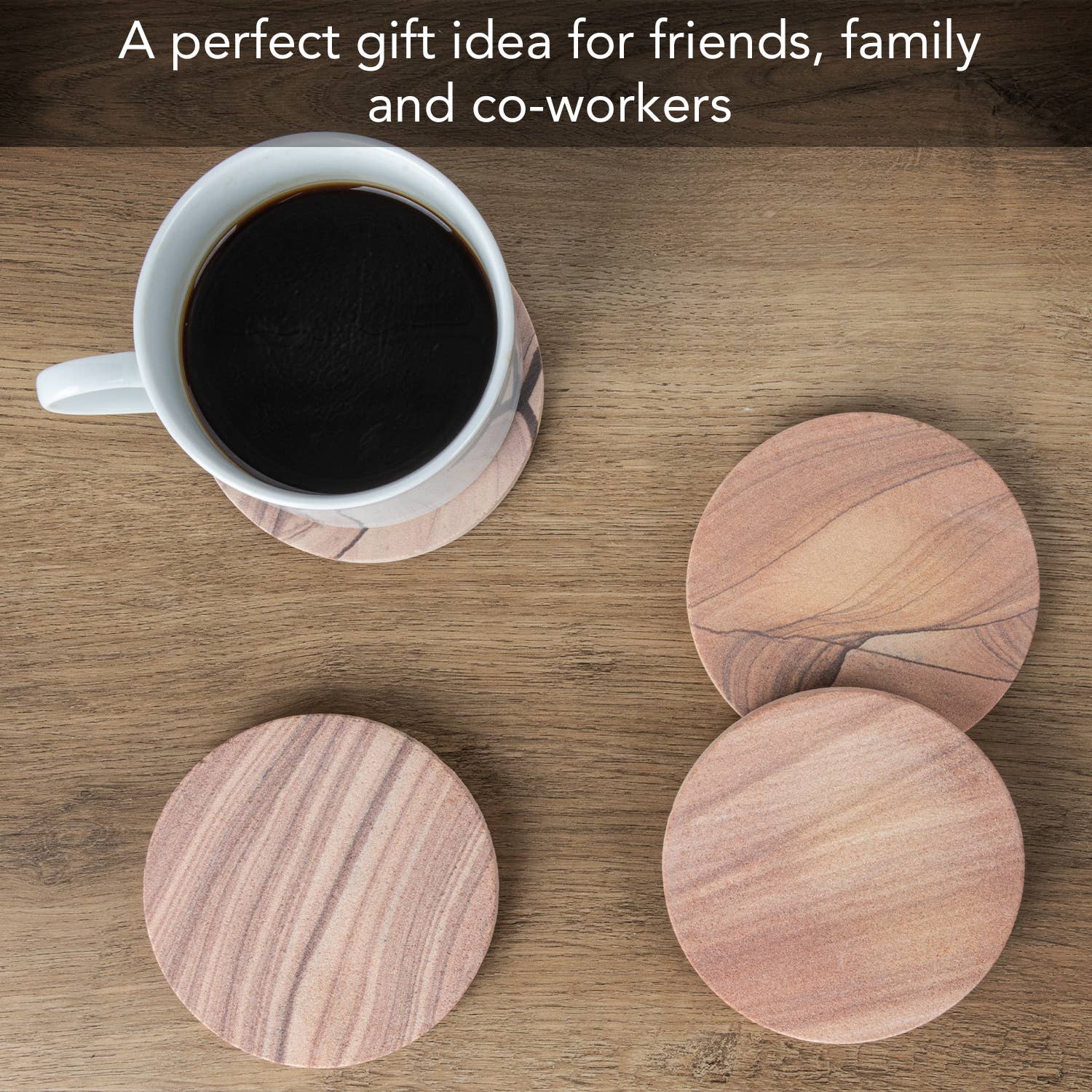 CounterArt/Highland Home/Thirstystone - Wholesale Coasters - Thirstystone Cinnabar All Natural Sandstone Coaster 4 Pack3