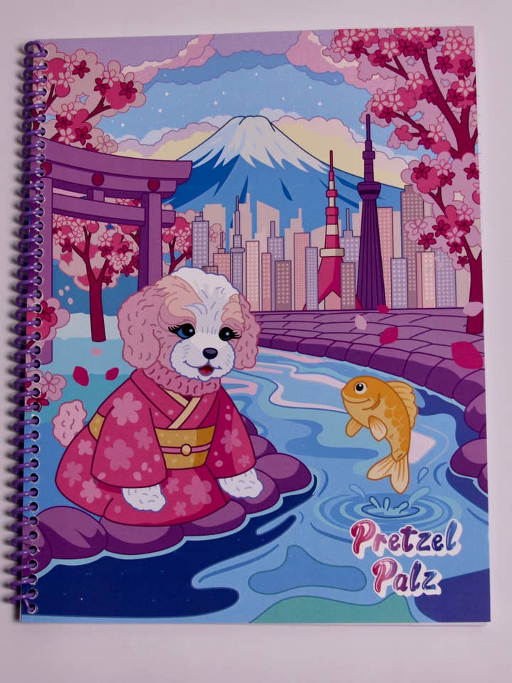 Cherry Blossoms in Tokyo Notebook for wholesale by Pretzel Palz