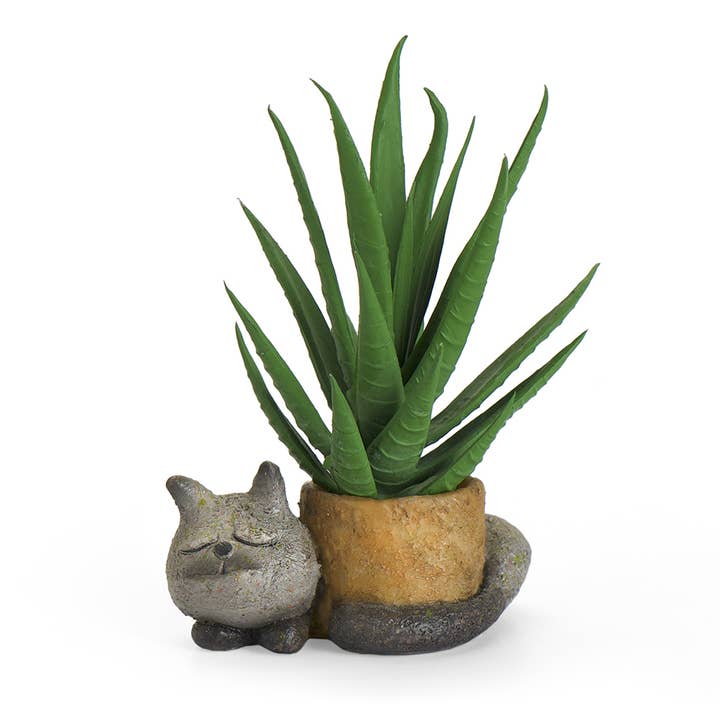 Cohasset Gifts - Wholesale Plant Pot - Baby Sleeping Kitty Blobhouse Planter