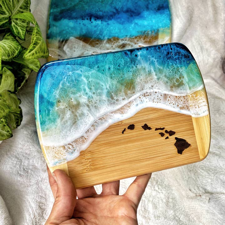 TBM Creations LLC - Wholesale Cheese Board - Hawaii Islands Cheese board | Maui made Charcuterie board