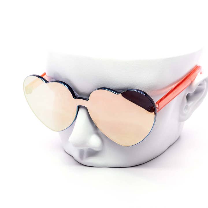 Still Friday - Vente Lunettes de soleil – femme - Lunettes de soleil sans monture en polycarbonate avec miroir de couleurs assorties4