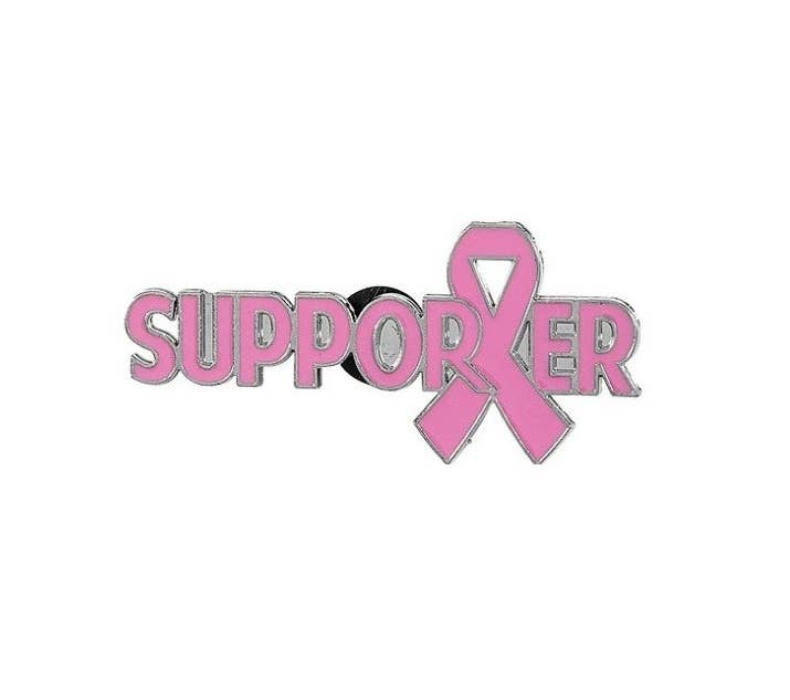 SILVER MOON BAY - Wholesale Lapel Pin/Button - Pink Ribbon Survivor/Supporter Enamel Pins Breast Cancer Awa2