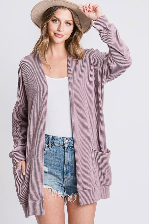 Tres Bien, Inc - Vendita all'ingrosso Cardigan - Donna - CARDIGAN A COSTINE CON TASCHE16