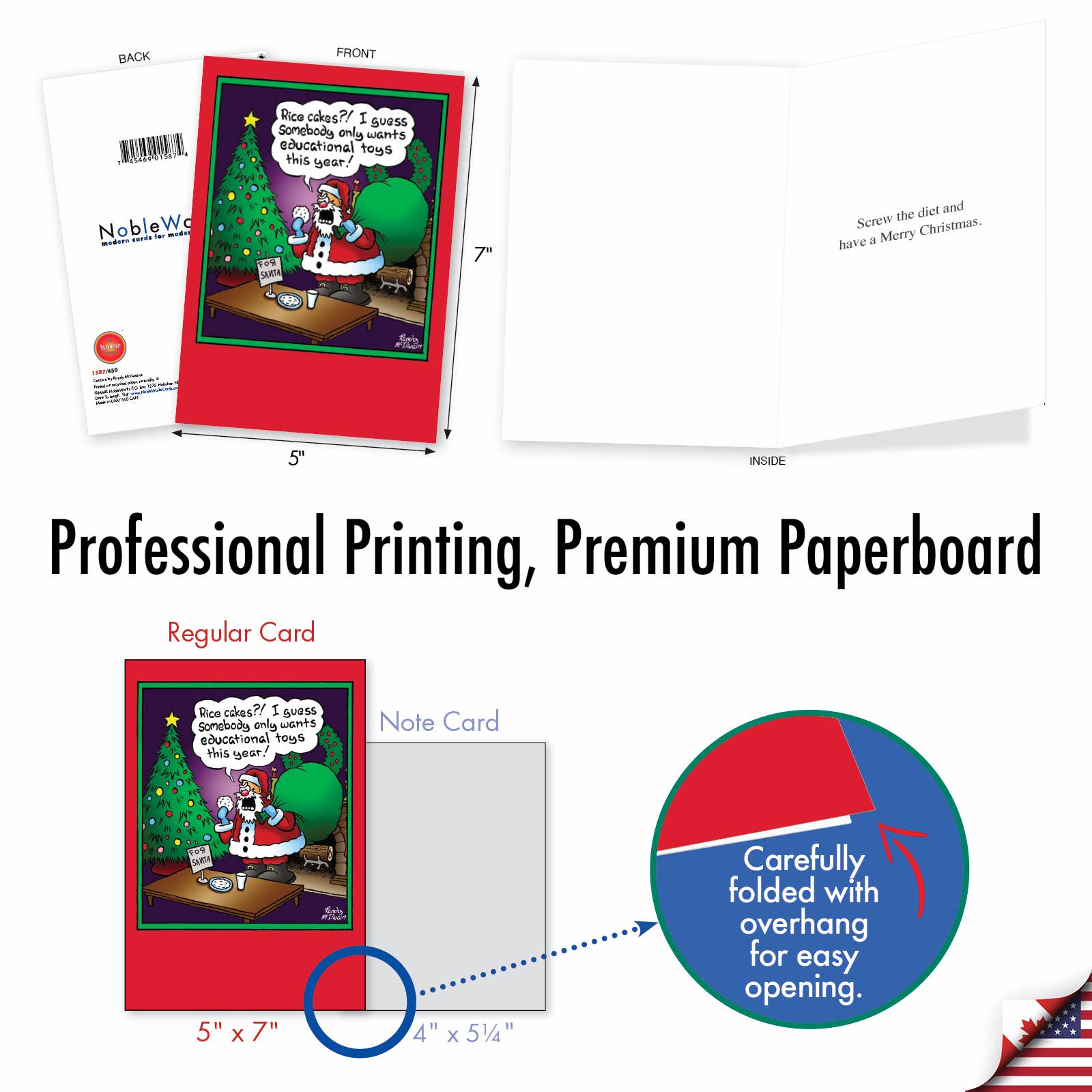 NobleWorks - Wholesale Christmas Card - Christmas Greeting Card - Rice cakes (Single Card)4