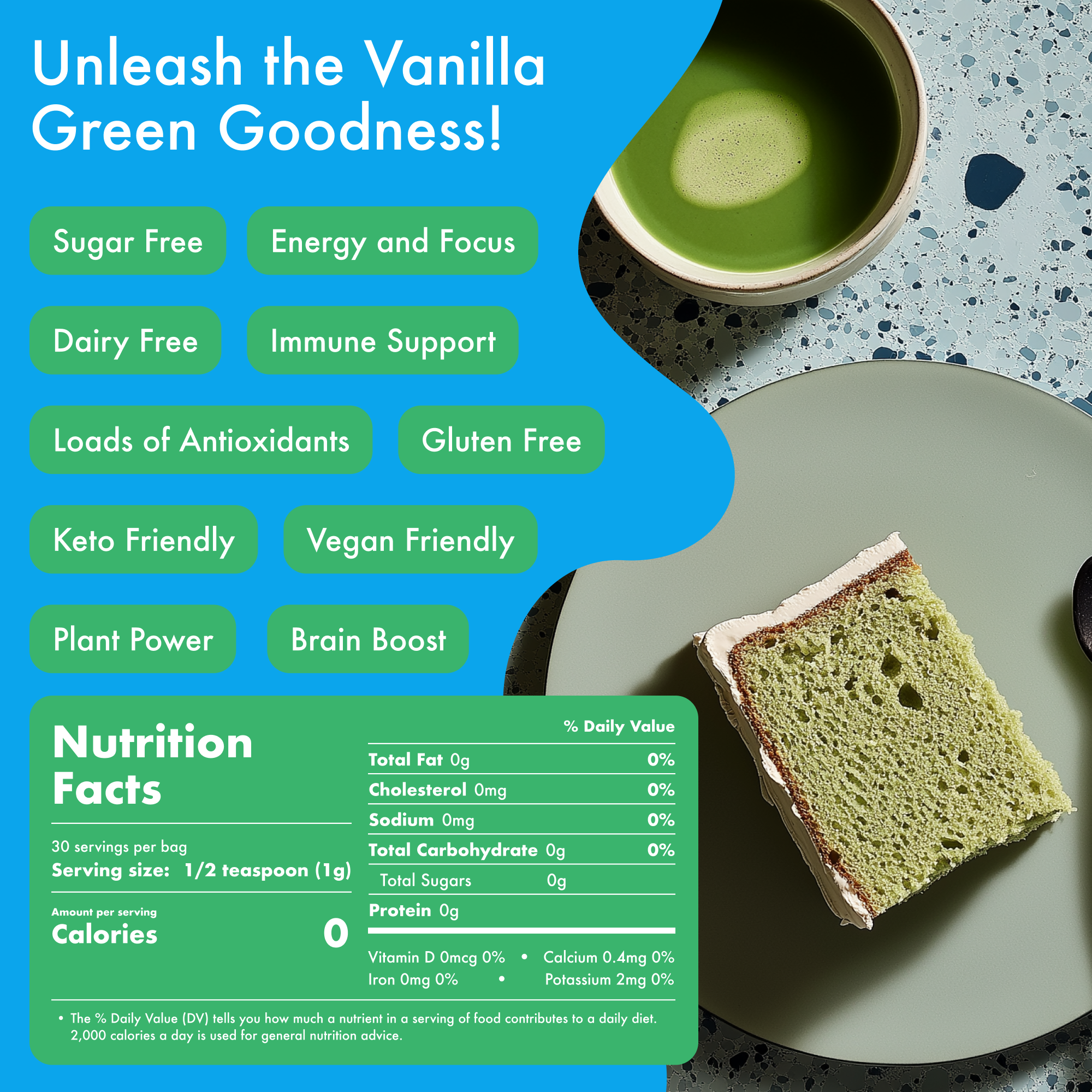 Caff Off - Wholesale Health/Detox Tea - Vanilla Bean Decaf Matcha Sticks6