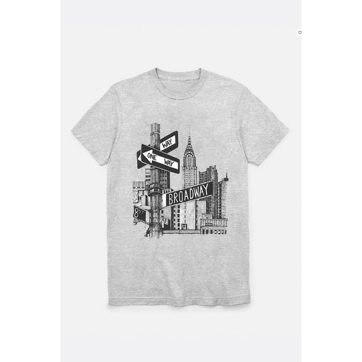 CAMISETA CON ESTAMPADO DE LA CIUDAD DE NUEVA YORK PARA MUJER para venta al por mayor de Nobrand