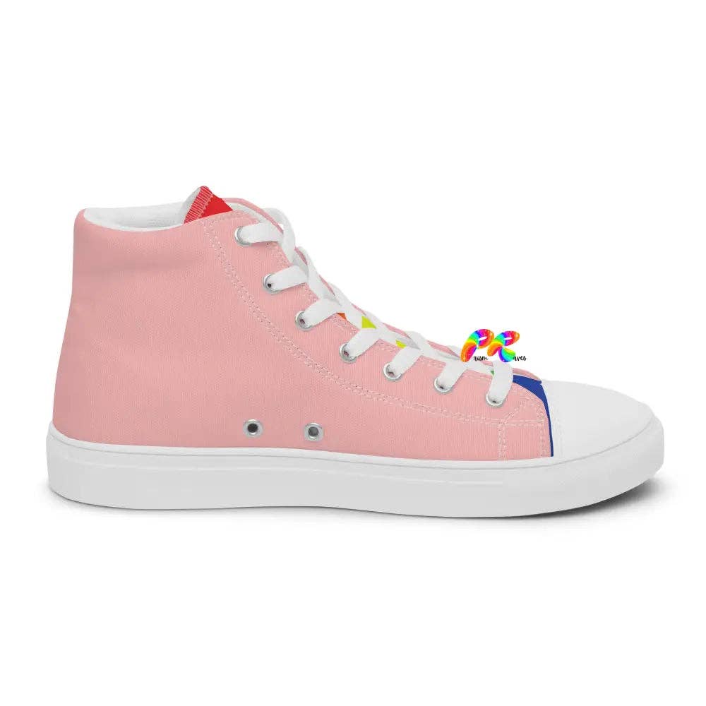 Prism Raves – Sapatilhas Casual - Homem por atacado – Sapatos de lona Pink Pride de Homem com Topo Alto6