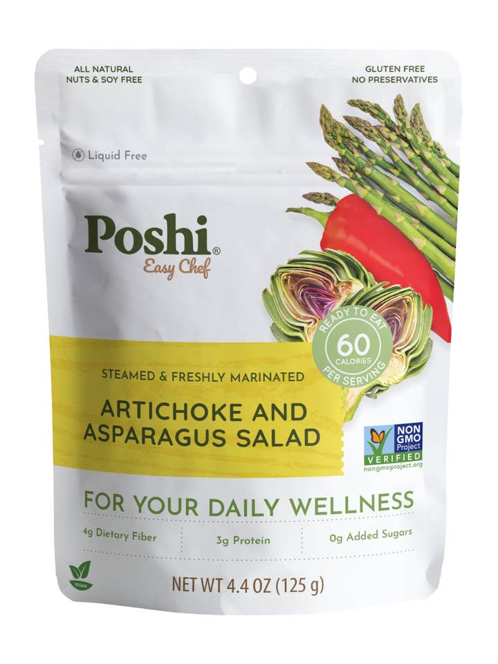 Poshi- Artichoke & Asparagus Salad 4.4oz for wholesale by POSHI