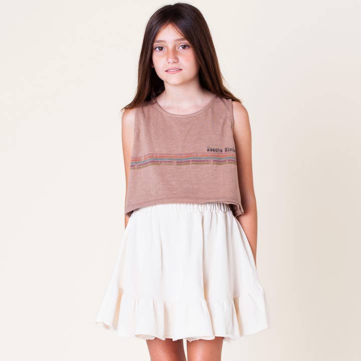 Straps Top "Lines" S51023 for wholesale by Tocoto Vintage