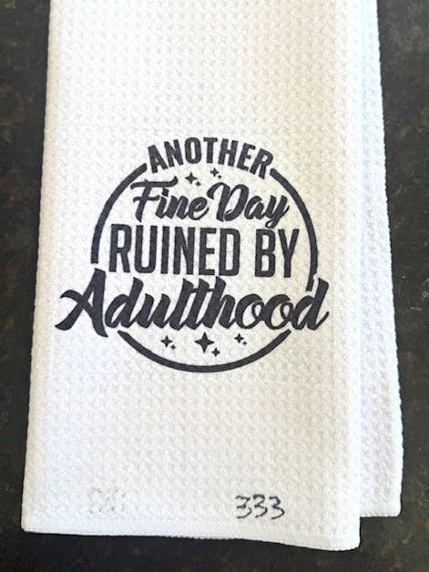 (#T331) OUTRO BELO DIA PANO DE COZINHA (PACK DE 3) por atacado de Jana's Flannels