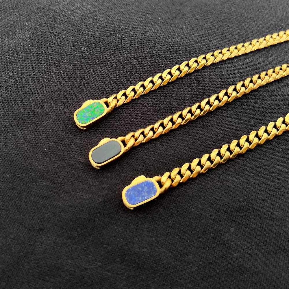 Opal Cuban Chain (5MM) - Gold for wholesale on Faire6