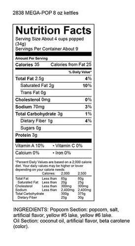 Pistest - Wholesale Popcorn - Mega Pop Popcorn, Olie en Zout Kits - 300 g6