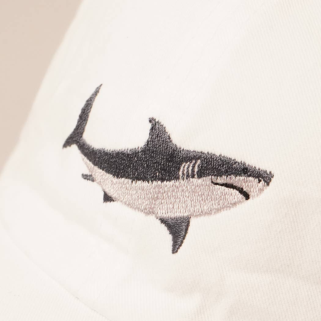 Fashion City - Wholesale Baseball Cap - Unisex - Shark Embroidered Cotton Baseball Dad Cap8