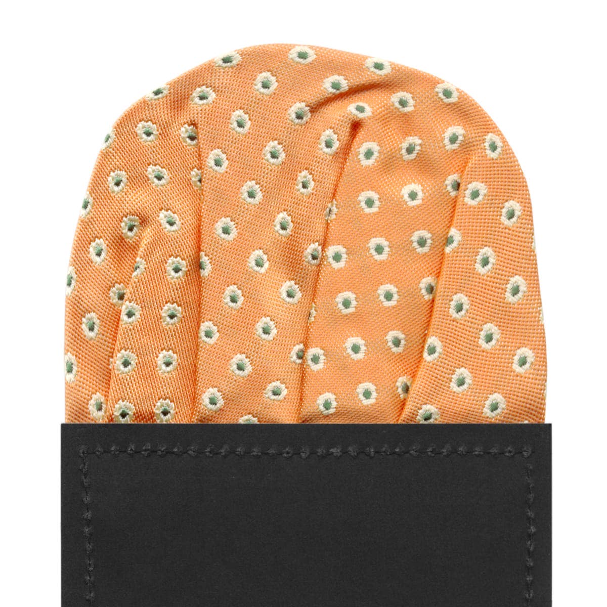 Josvil - Wholesale Handkerchief - Men's - CARDBOARD POCKET HANDKERCHIEF ORANGE FLOWERS0