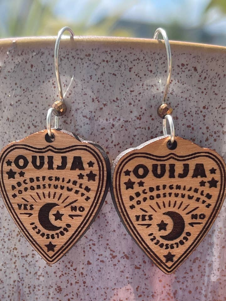 Orecchini Ouija Planchette | Orecchini Planchette | Planchette per la vendita all'ingrosso da parte di Violet Lotus