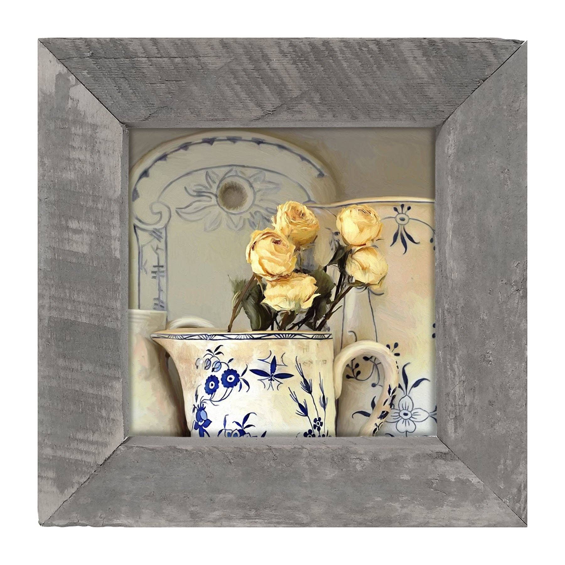 ginger blue - Wholesale Art Print - Yellow Roses in vase4