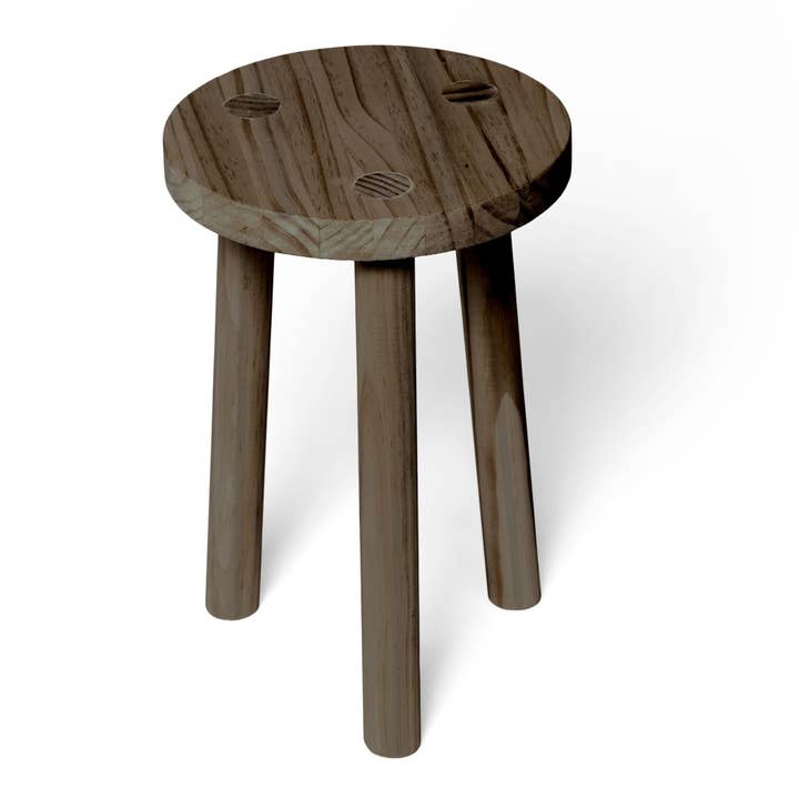 KARASAWA Pall - Sängbord i massivt trä. Finish "R A W G R A Y". för wholesale av Raw Wood