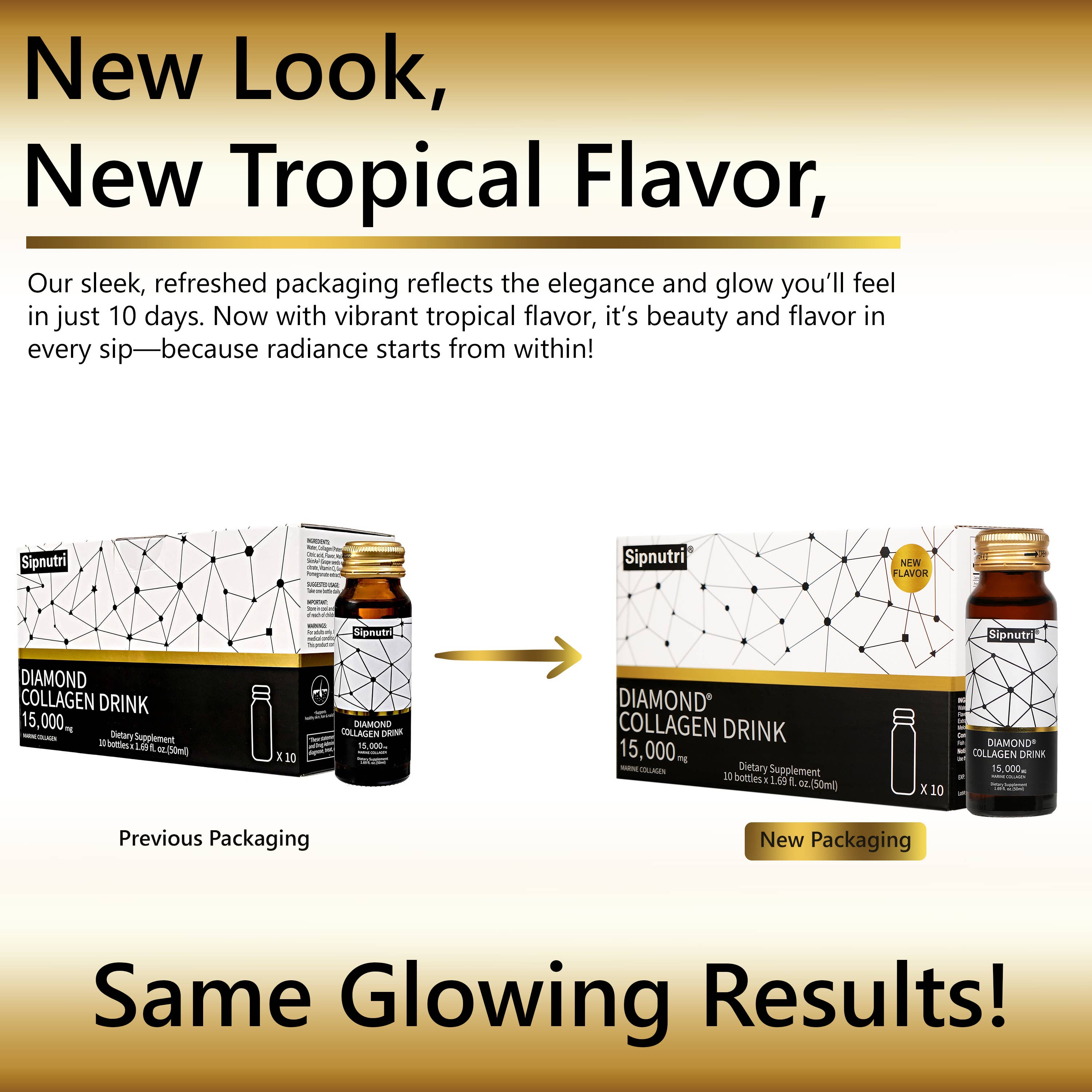 Sipnutri – wholesale Oral supplement/vitamin – Sipnutri Diamond Collagen Drink 15000mg Marine Collagen5