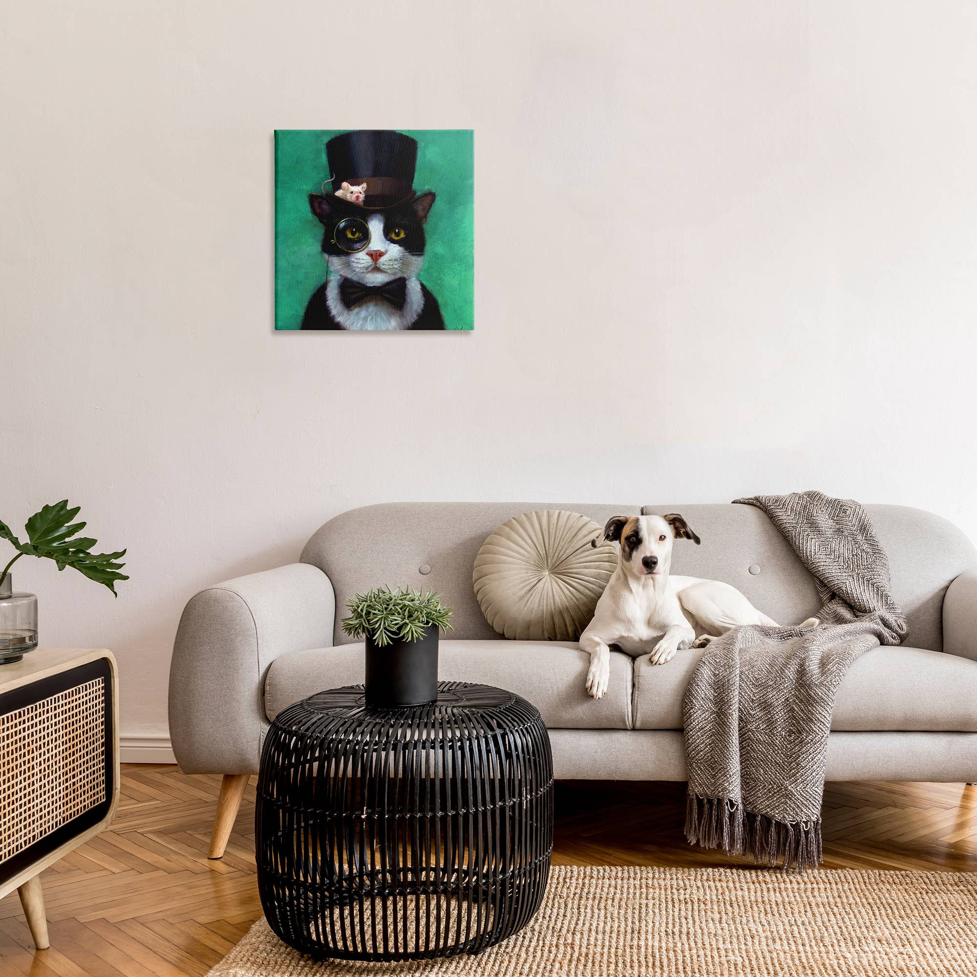 Stupell Industries - Wholesale Wall Decor - Kids & Baby - Good Sir Top Hat Cat Canvas2