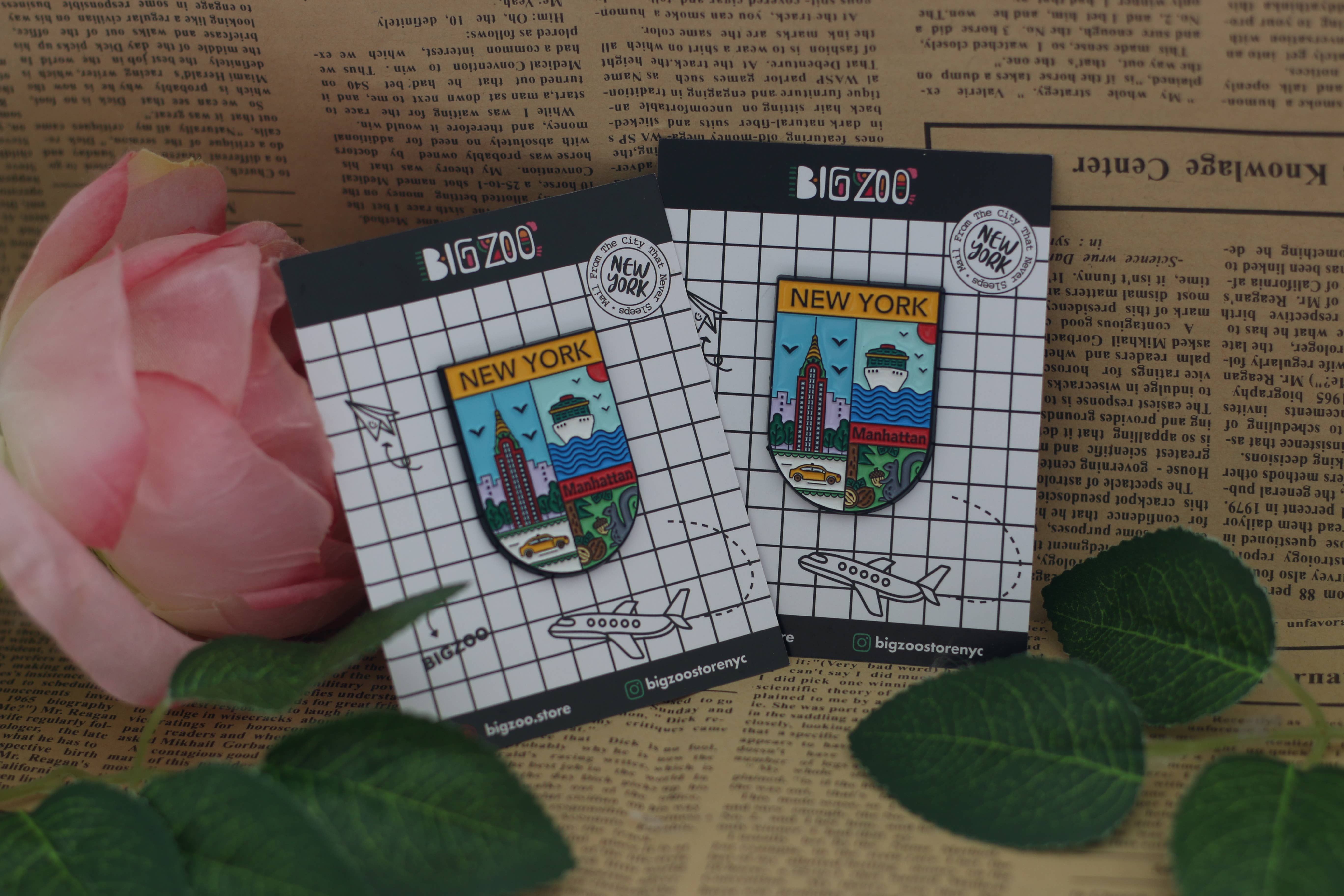 BigZoo Store - Venta al por mayor Botón/prendedor - Pin de esmalte de Nueva York - Nueva York Manhattan7