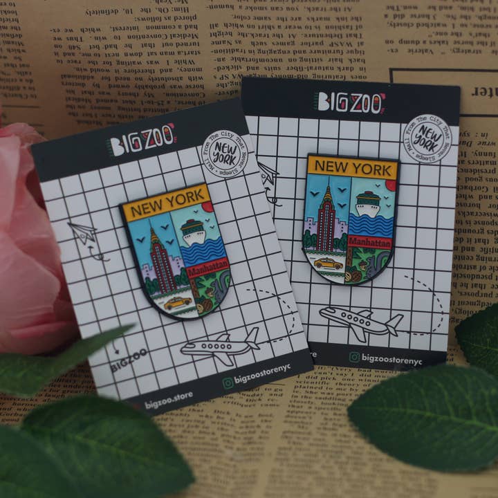 BigZoo Store - Venta al por mayor Botón/prendedor - Pin de esmalte de Nueva York - Nueva York Manhattan7