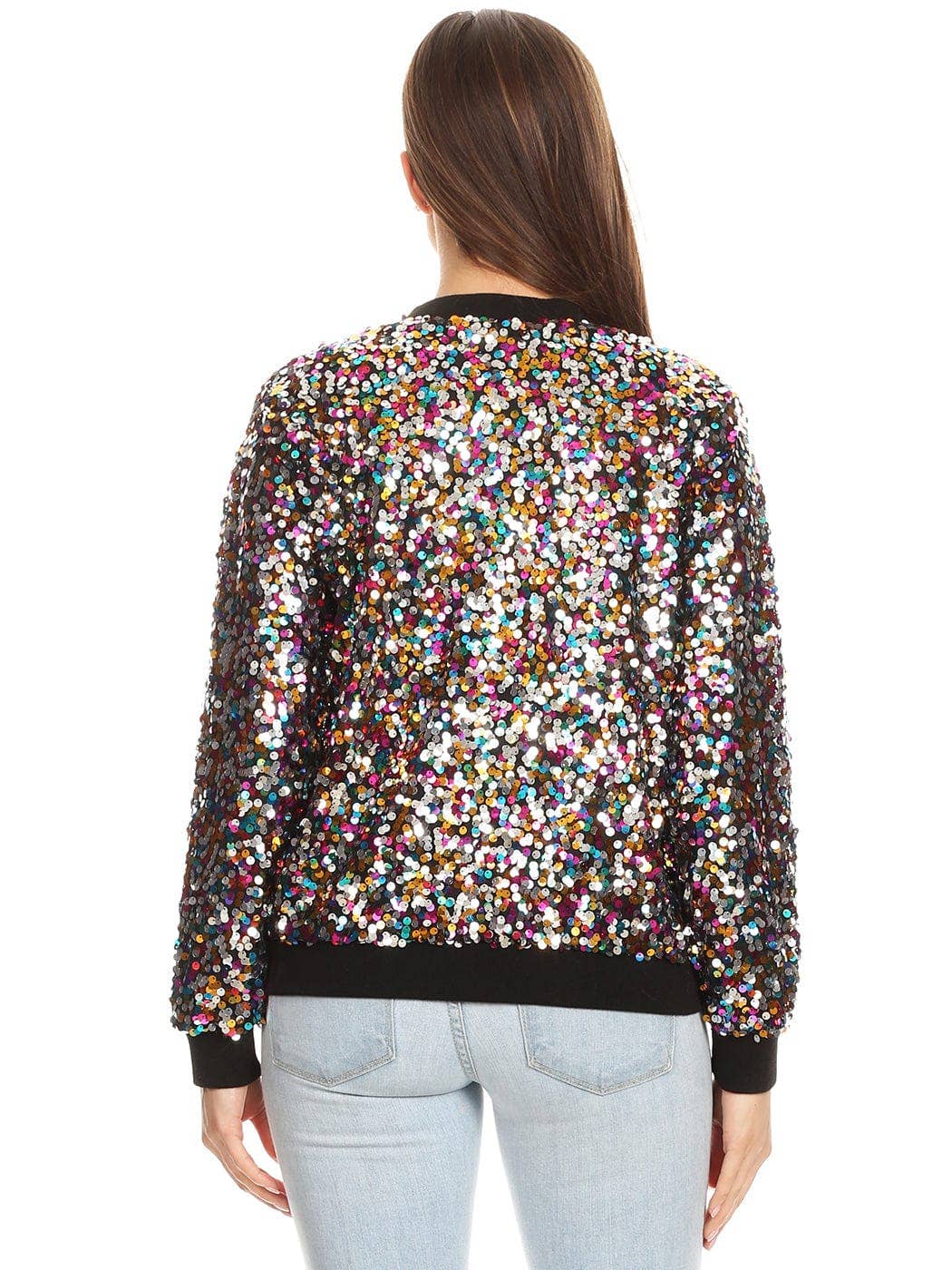 Anna Kaci Wholesale - Vente Bombers – femme - Blouson aviateur zippé à sequins54
