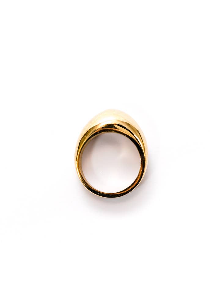 Eva Handcrafted Brass Band Ring from Kenya for wholesale by ABBY ALLEY