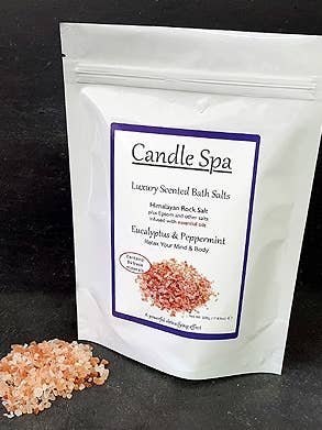Badsalt - Eukalyptus & pepparmynta 500g för wholesale av Candle Spa