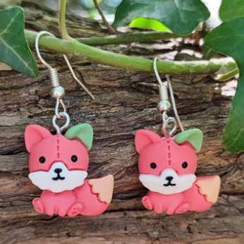 Brincos de Animais Kawaii | Raposa, Coelho e Ursinho por atacado de Maroussia Bijou