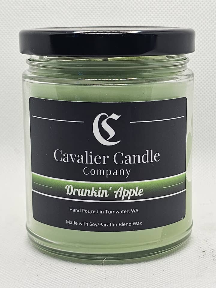 7oz Drunkin' Apple Candle for wholesale by Cavalier Candle Company