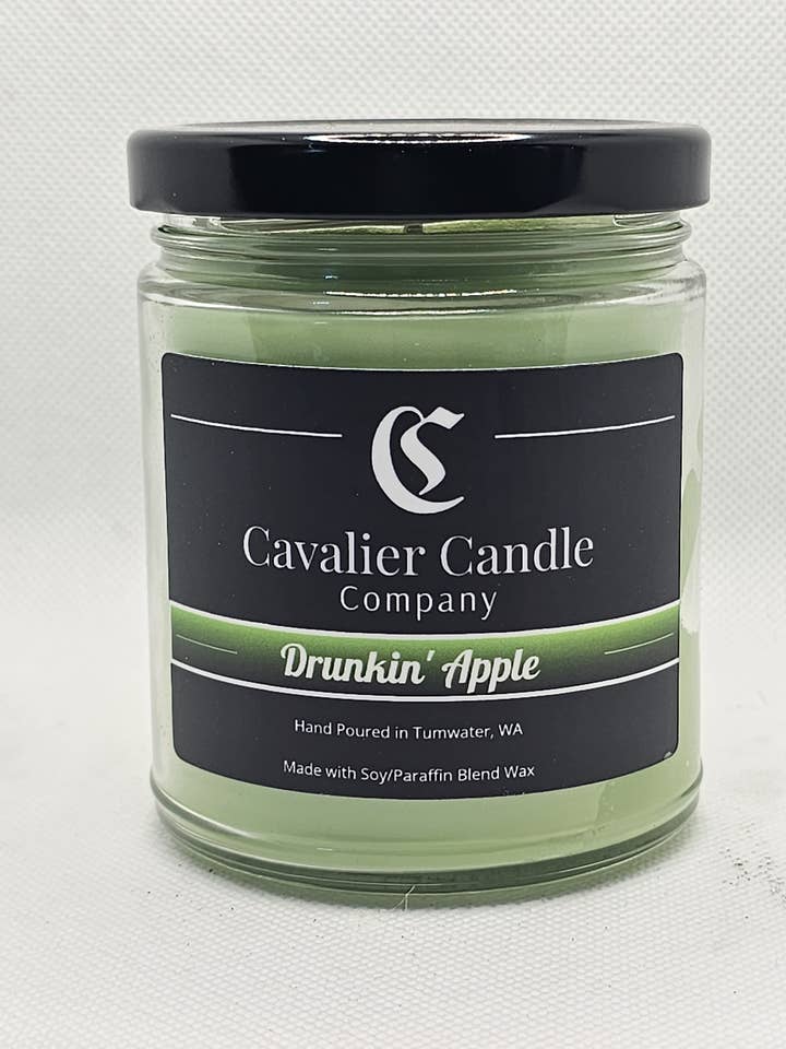 7oz Drunkin' Apple Candle for wholesale by Cavalier Candle Company