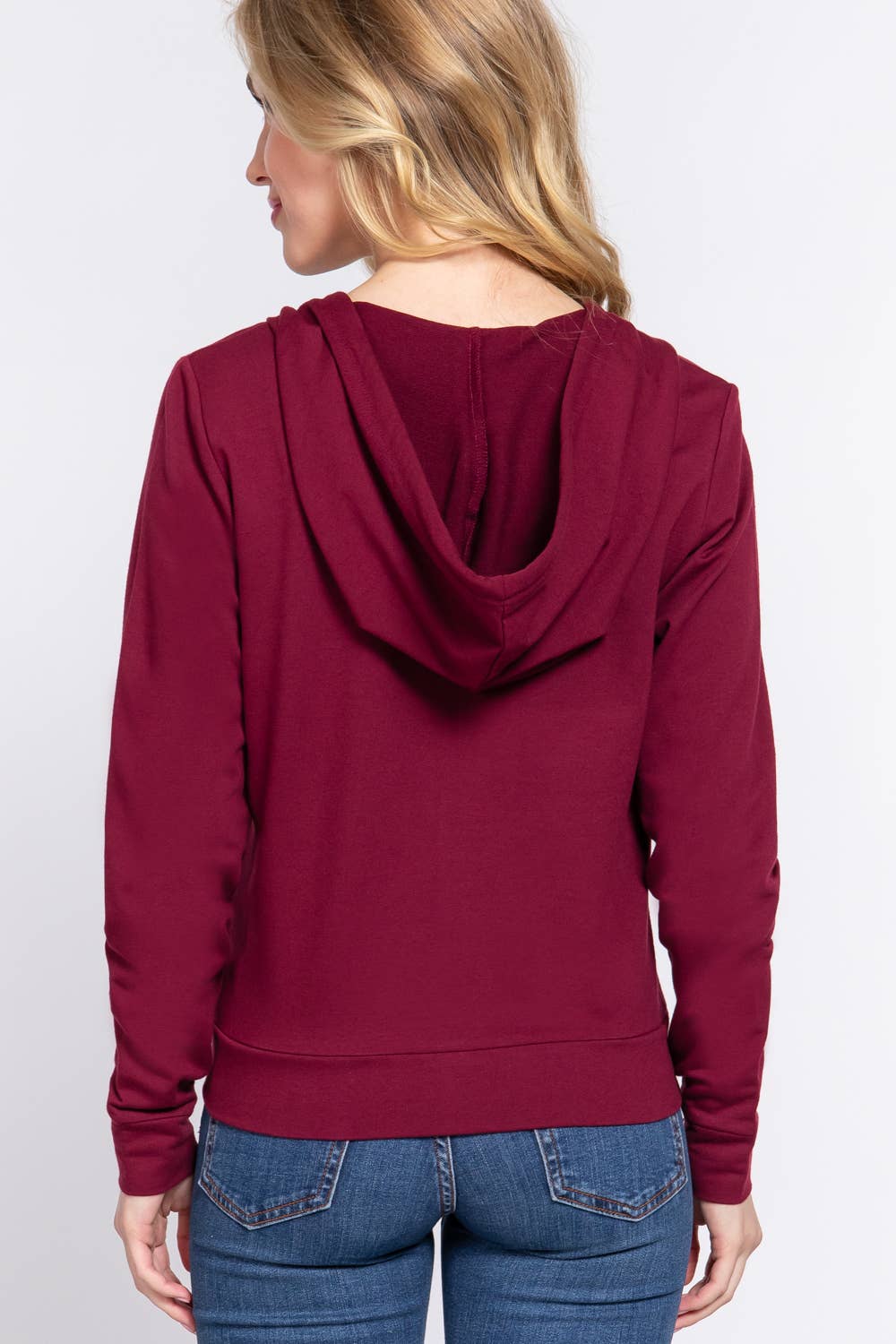 Active Basic | Active USA - Wholesale Hoodie - Women's - Long Sleeve Zipper French Terry Hoodie Jacket10