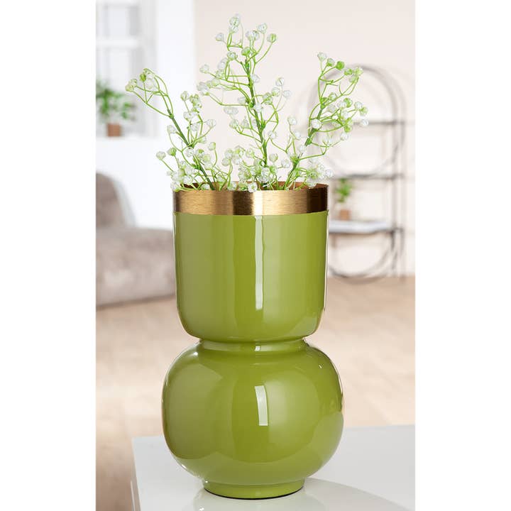 verdure Roro vase, green h.31.5 cm for wholesale on Faire1