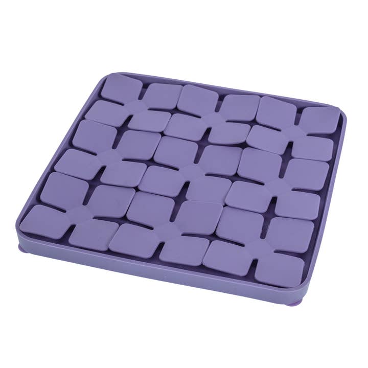 Record - Wholesale Pet Food Mat - Dog - Sniff Mat, Dogs and Cats, Square, Lilac - Record2