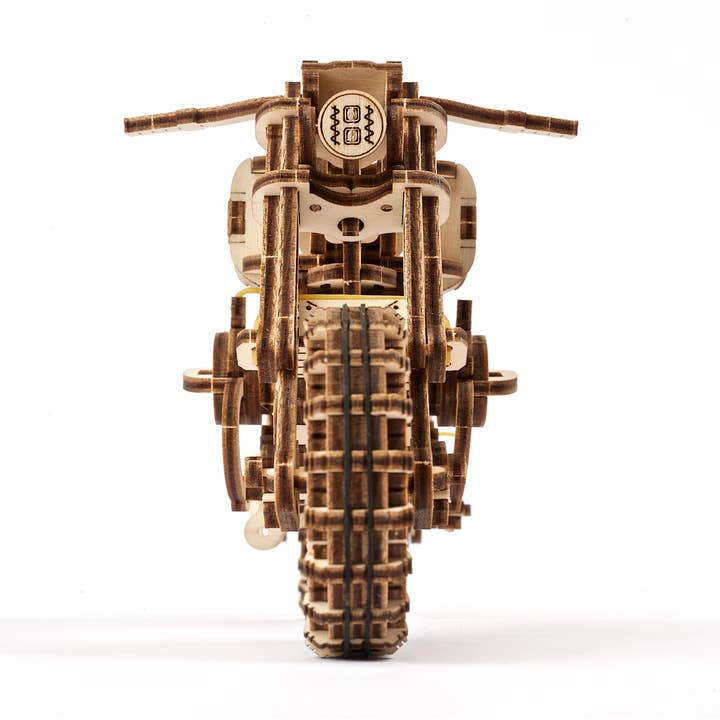 Ukidz LLC - Wholesale DIY Craft Kit - UGears Motorcycle Scrambler UGR-10 -Wooden 3D Puzzles - DIY5