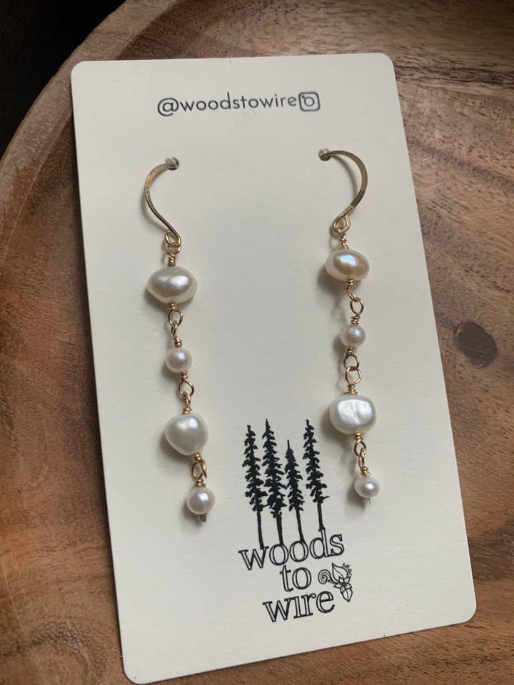 Hazel Drops • Perle d'eau douce pour la vente par Woods to Wire