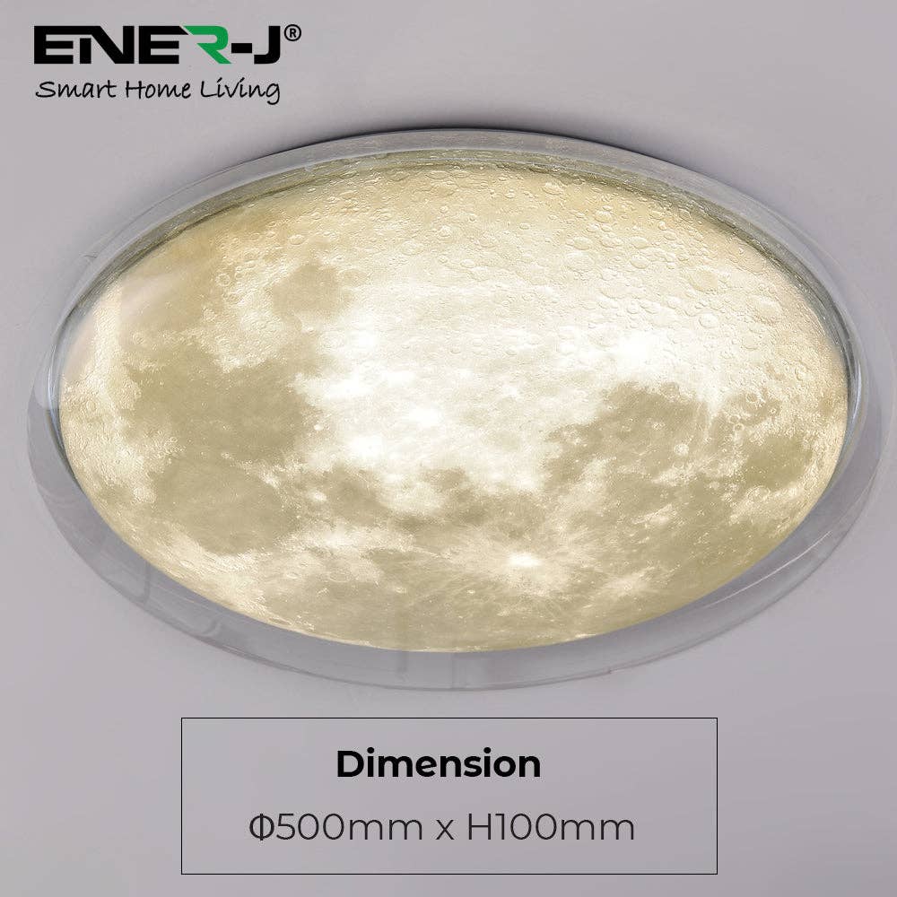 ENER-J – wholesale Chandelier/hanging light – 72W Double Layer Moon Ceiling/Wall Light with Remote3