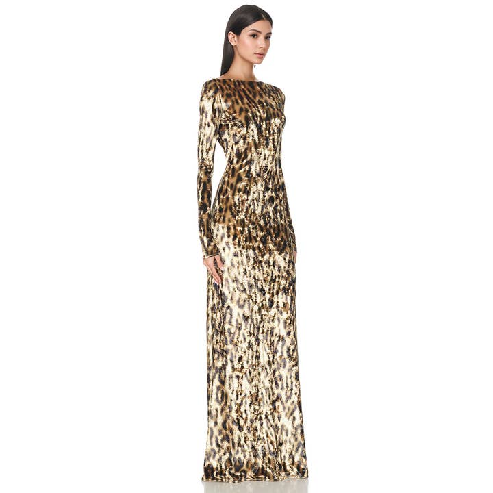 DR807Y Leopard Print Velvet Gown with One-Shoulder Grace and other Purchase Wholesale vestidos comunión. Free Returns & Net 60 Terms on Faire trending on Faire.