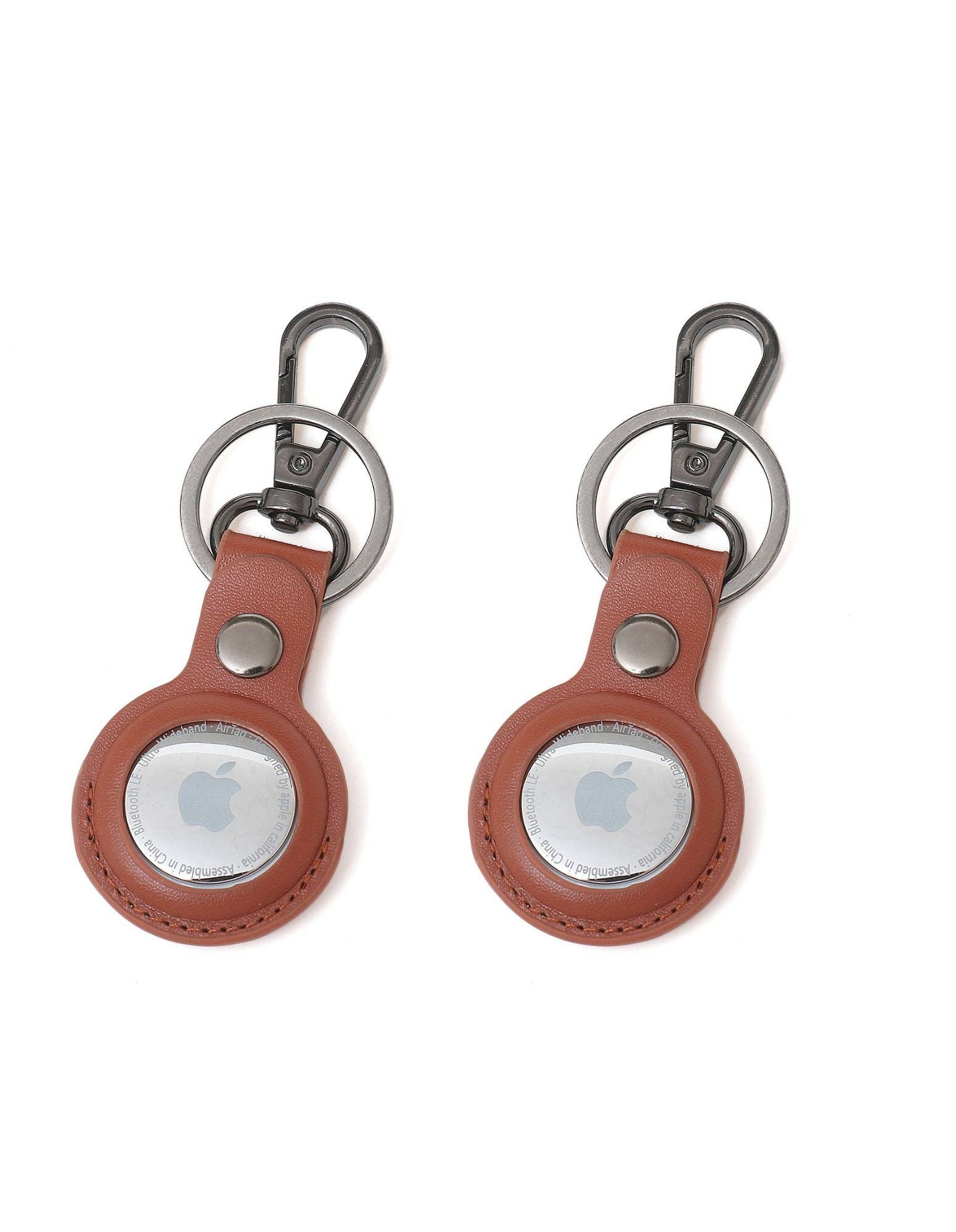 LA ENVIRO – wholesale Nyckelring - Unisex – TILBA AIRTAG VEGAN LÄDER NYCKELRING X 2 I TAN0