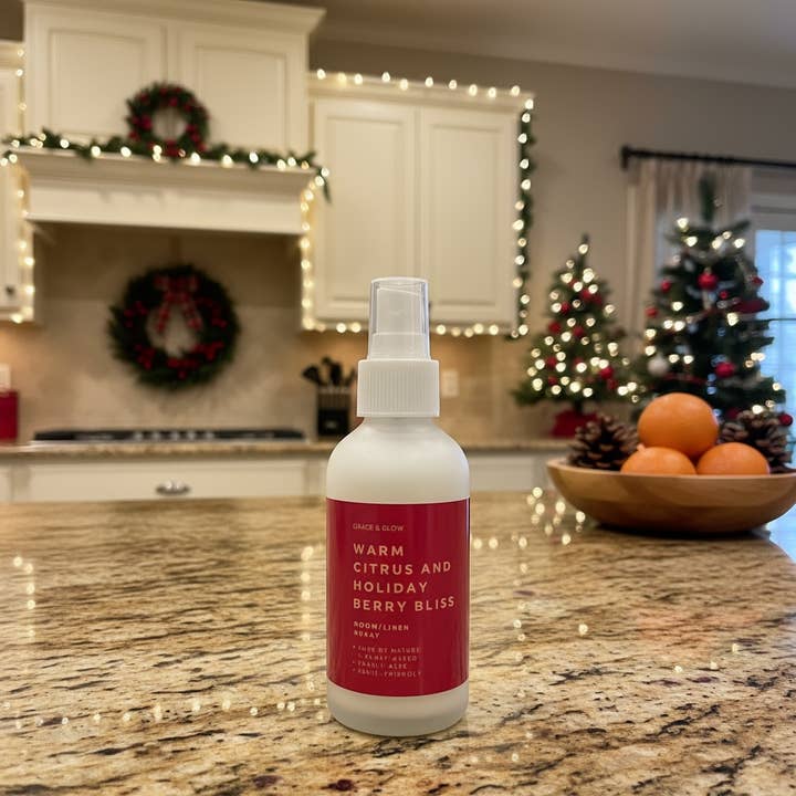 Grace & Glow Holiday Room & Linen Spray - Warm Citrus for wholesale by Kendranique's Creations