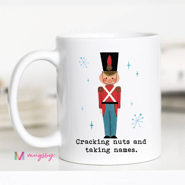 Mugsby - Wholesale Coffee Mug - Cracking Nuts Funny Christmas Mug, Coffee Mug