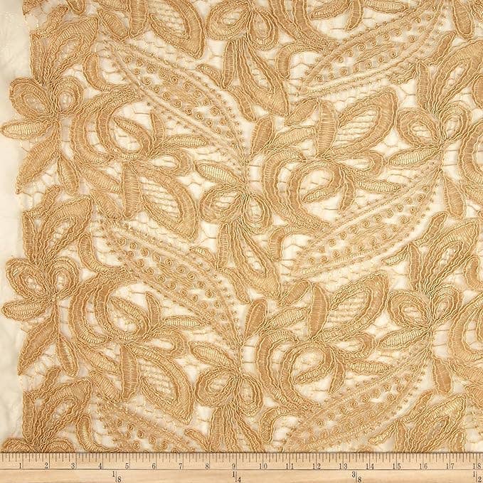 Fabrics Star - Wholesale Fabric - CREATION Glitter Embroidered Mesh Fabric. Lace Netting Material ideal for Sewing, Dresses, Gowns, Dresses, Skirts, Veils, Etc.3