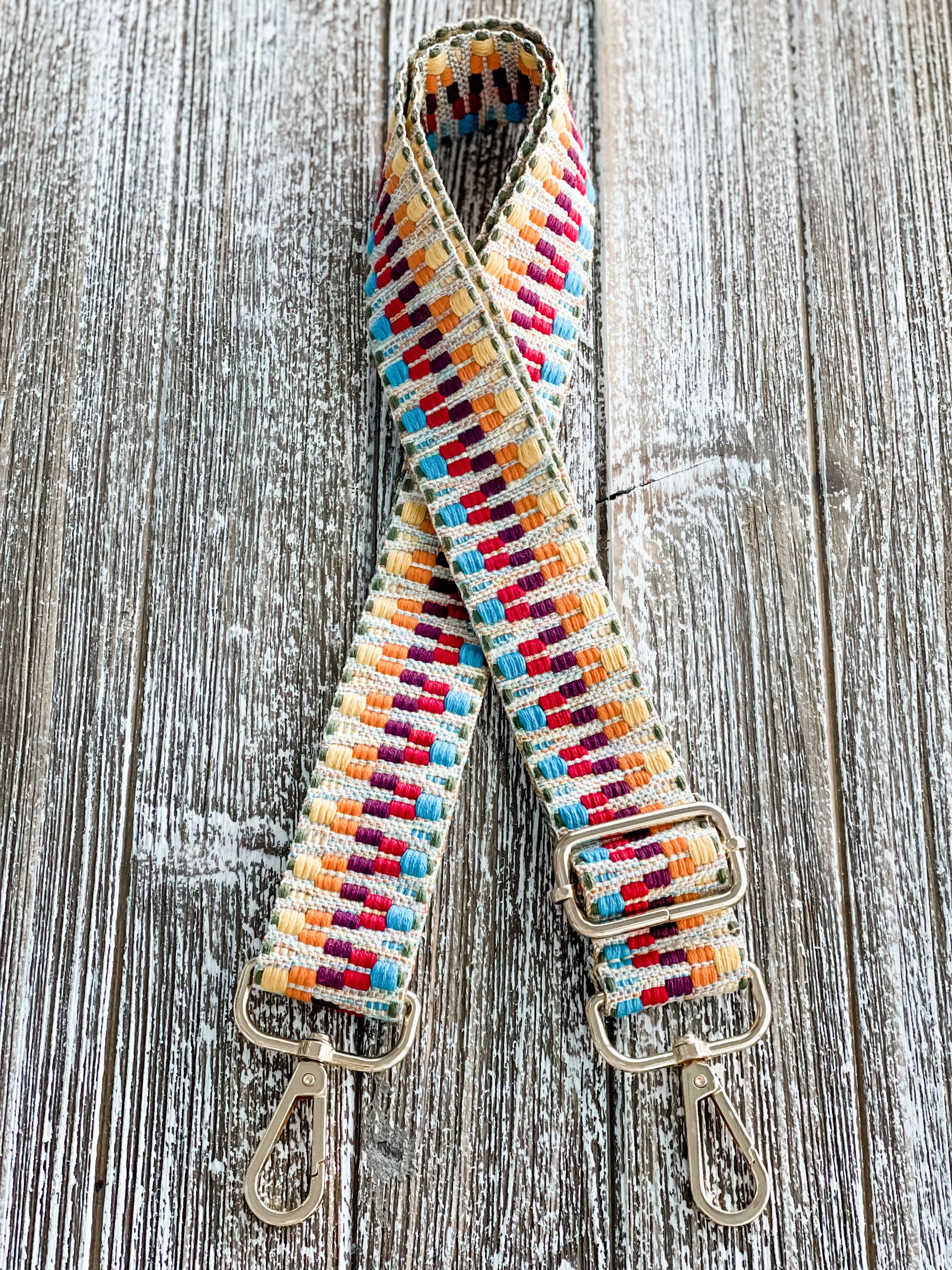 Harris Girls & Co. - Wholesale Guitar Strap - Women's - Crossbody Guitar Strap "Rainbow Feels"