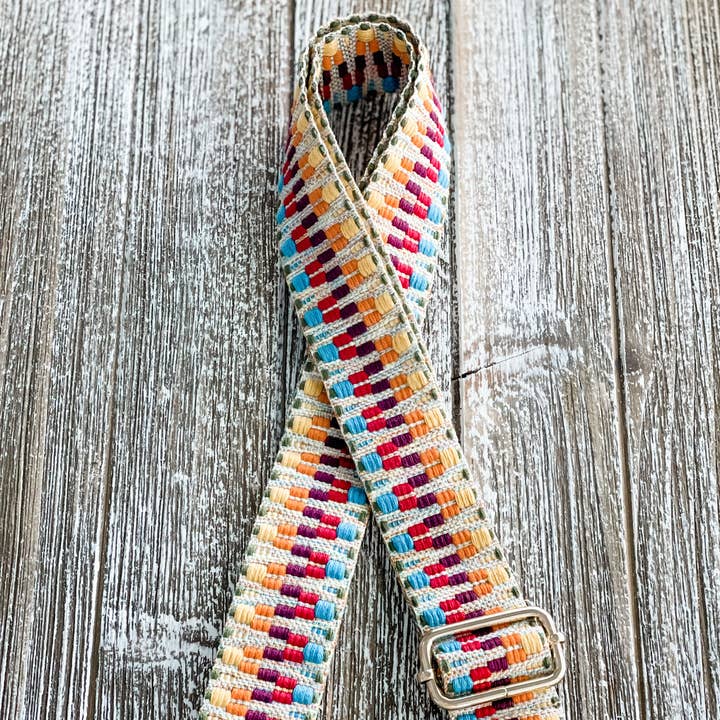 Harris Girls & Co. - Wholesale Guitar Strap - Women's - Crossbody Guitar Strap "Rainbow Feels"0