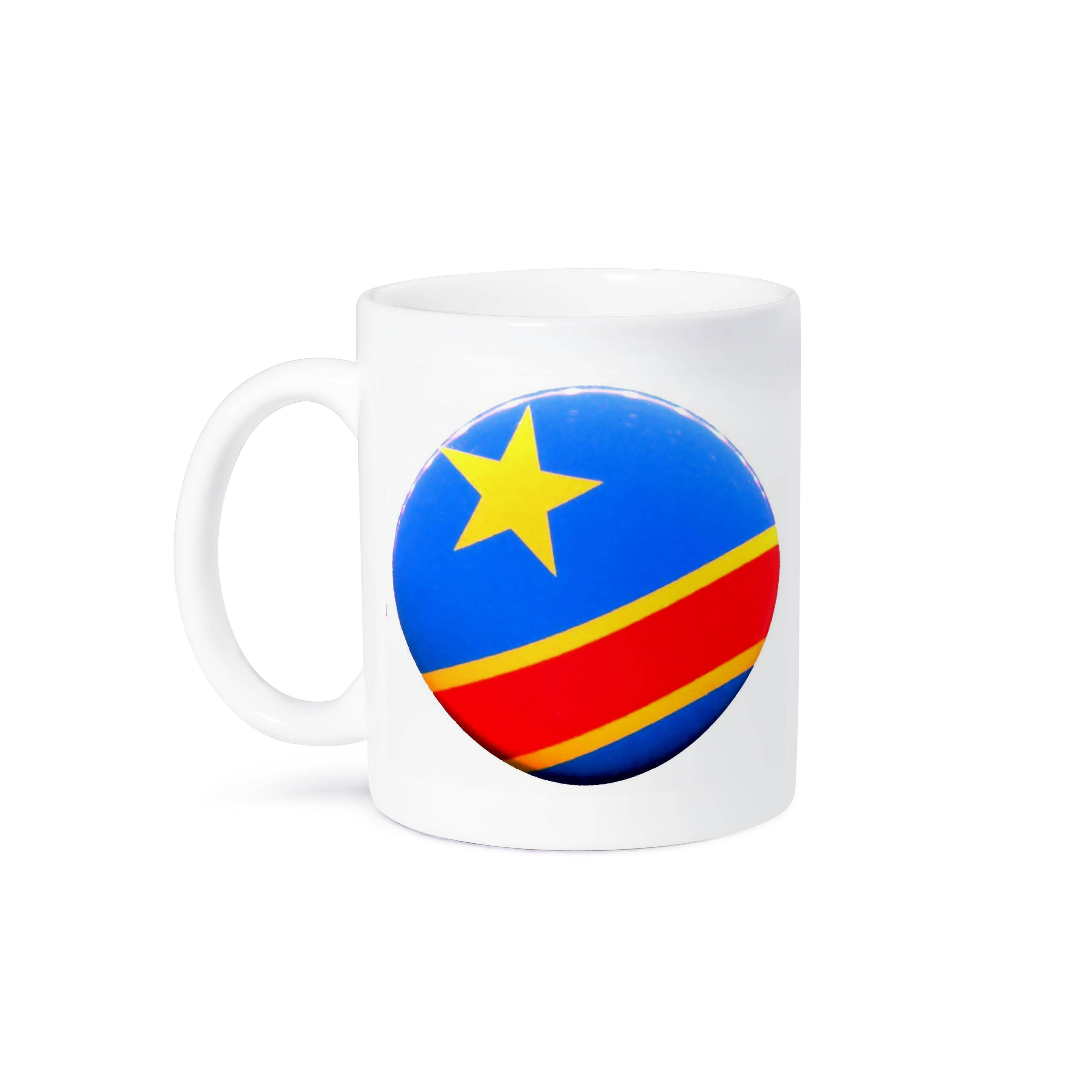 3dRose - Wholesale Coffee Mug - 3dRose, Photo Of Congo Flag Button, Mug8