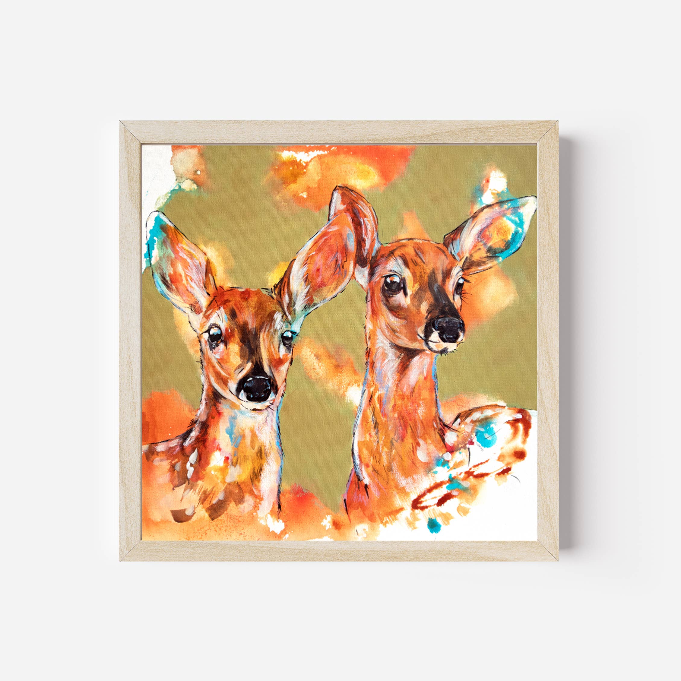 Whitehouse Art – Impressão artística por atacado – Deer Art - Decoração de Berçário, Impressão de Vida Selvagem, pintura moderna1