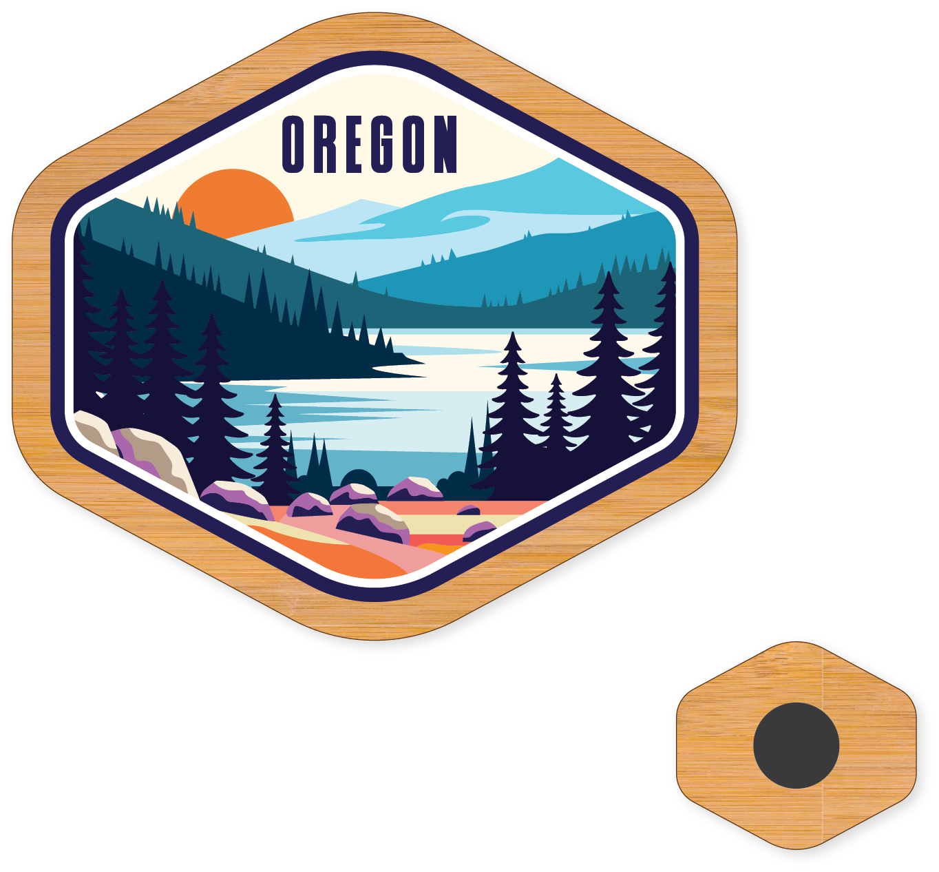 Morris Magnets - Wholesale Magnet - Magnet - Oregon State Badge3