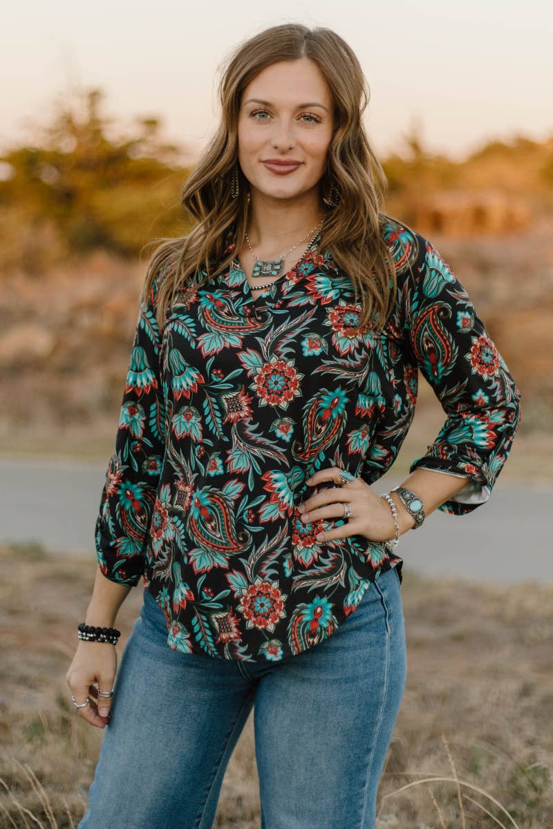 Sterling Kreek - Wholesale Blouse - Women's - Prairie Bloom Top